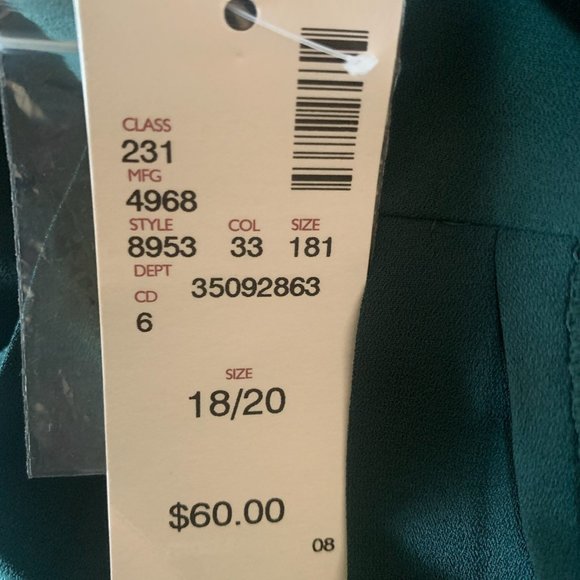 NWT AVENUE LONG SLEEVE SPREAD COLLAR PLEATED BACK BUTTON FRONT BLOUSE 18/20 - Picture 7 of 9